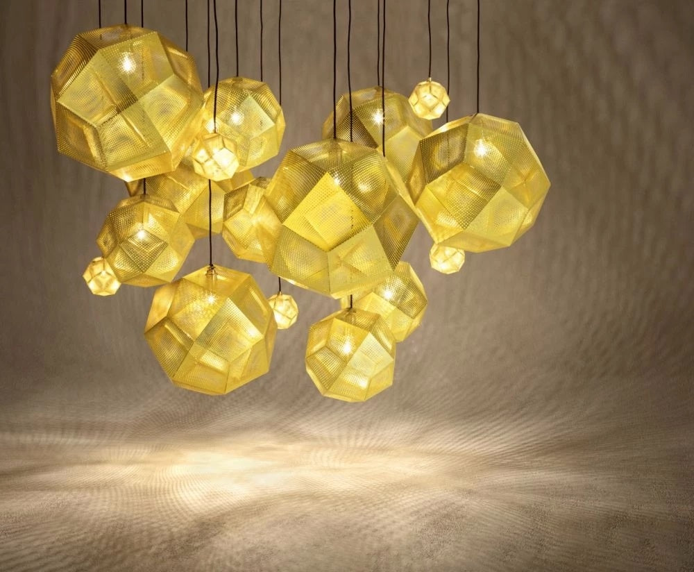 Etch messing 50 cm pendel tom dixon