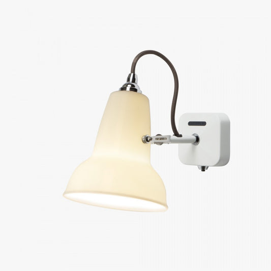 Original 1227 Mini Ceramic væglampe med lys i fra Anglepoise