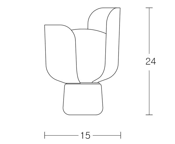 Blom bordlampe fontana arte