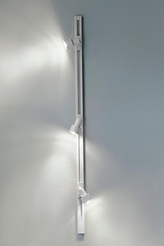 Art LED Spot hvid 1 Faset skinnespot set på 120 cm skinne