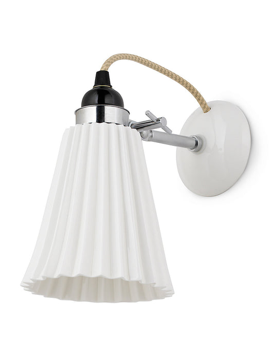 Hector pleat small hvid væglampe original btc