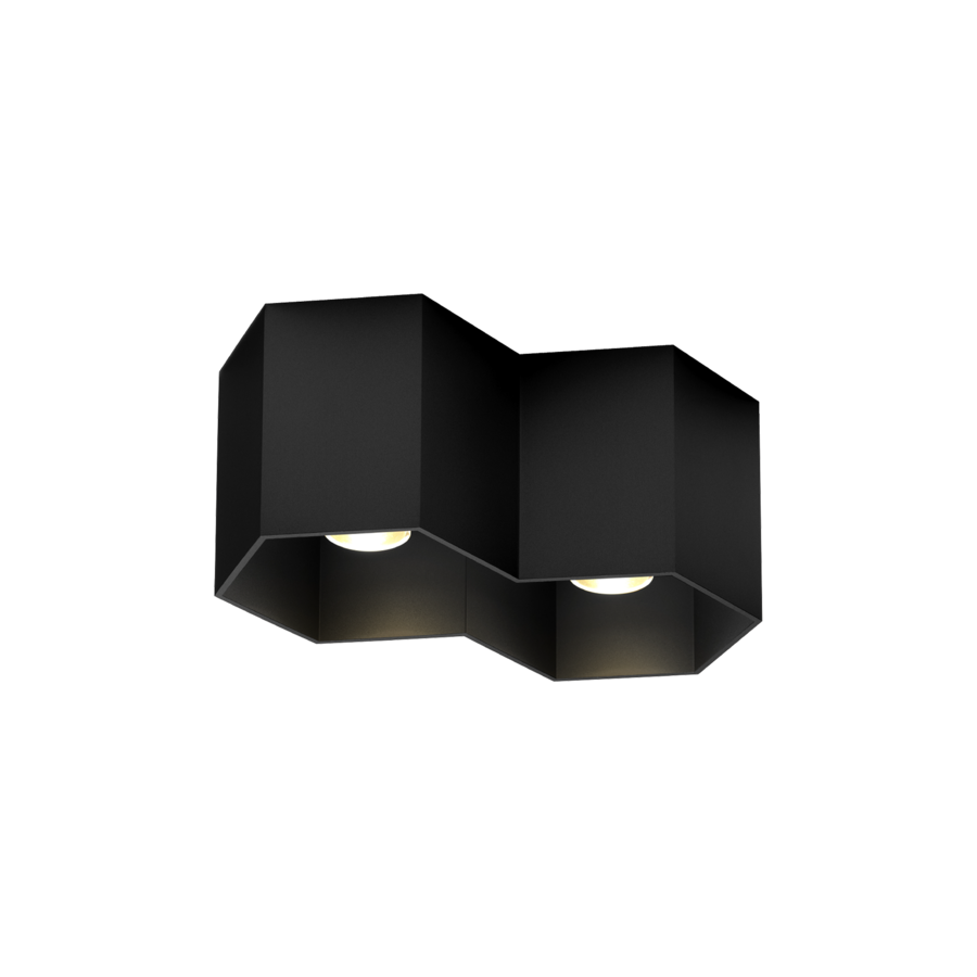 Hexo 2,0 loftlampe Wever & Ducré sort