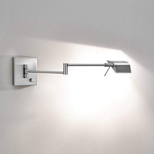 8195 væglampe i mat nikkel