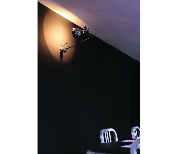 Lampe Gras 222 væglampe sort/krom
