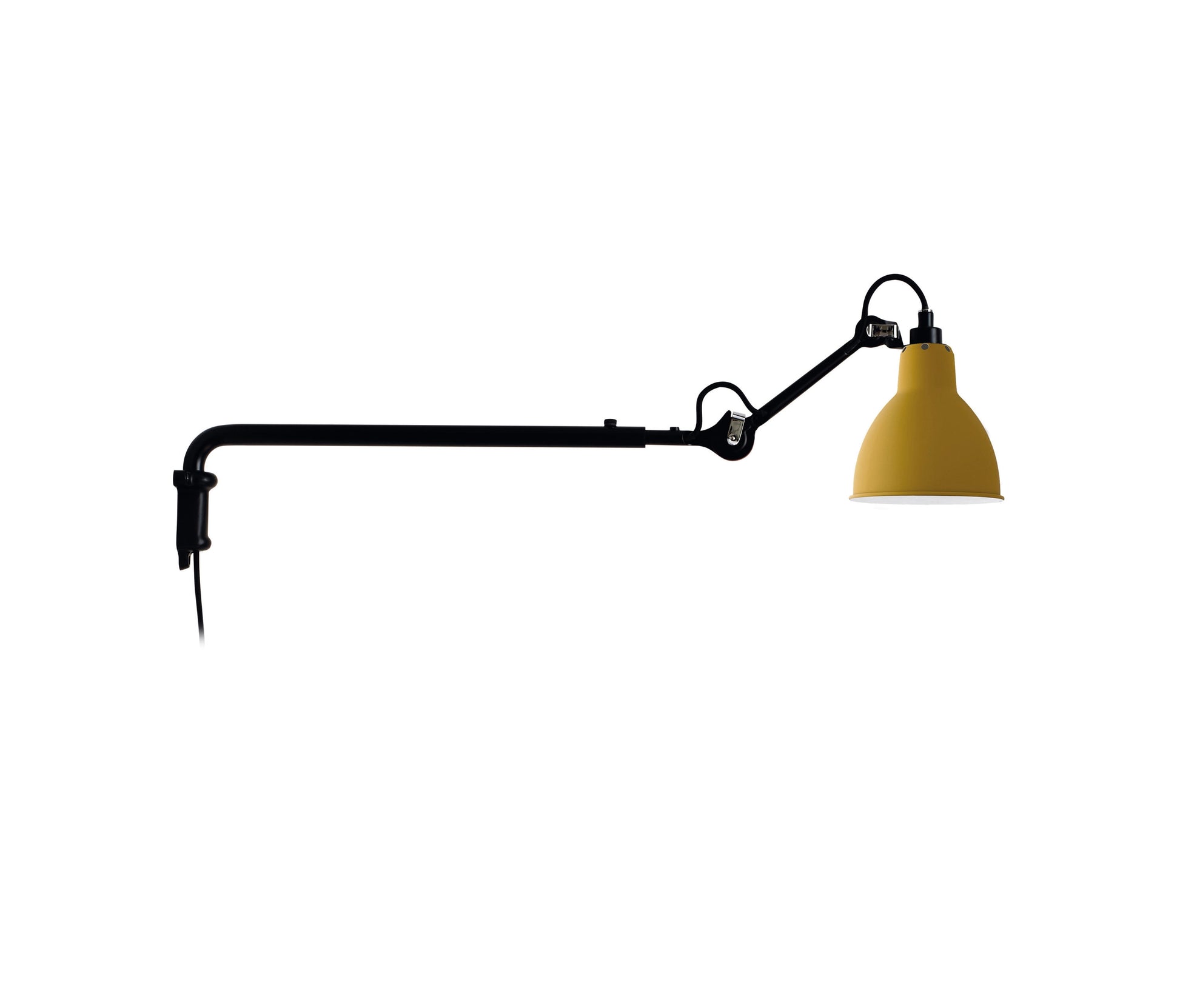 Lampe Gras 203 væglampe sort/gul
