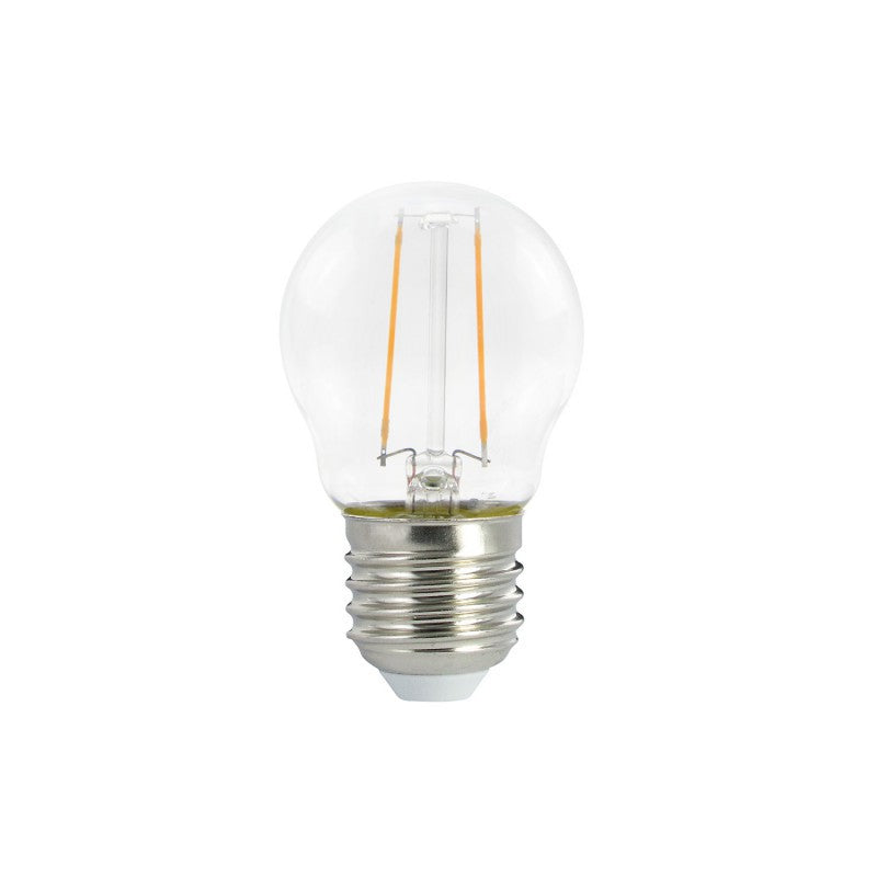 LED Globetta G45 Decorative Clear 2W E27 2700K Bulb