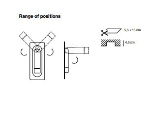 Ledtube RSC vægindbygningslampe fra Marset