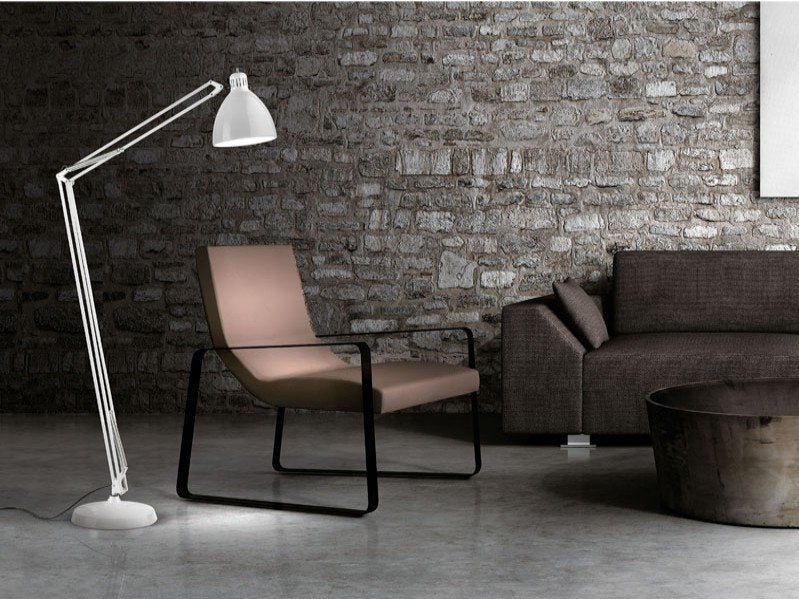 Miljøbillede ar Archi F2 i hvidt gulvlampe fra Light-point