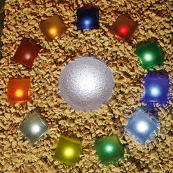 Lys sten CRISTAL klar i farver