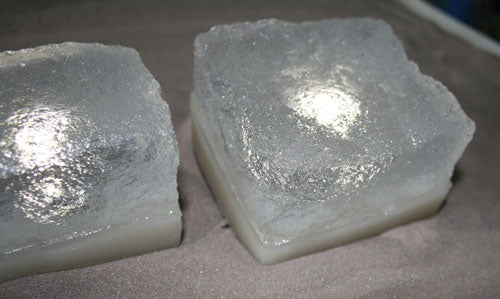 nærbillede af Lys sten CRISTAL klar
