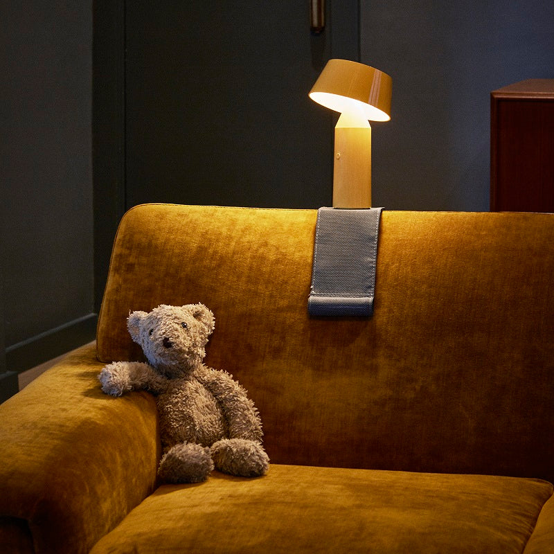Miljøbillede af Bicoca i yellow med armrest + magnet fra Marset
