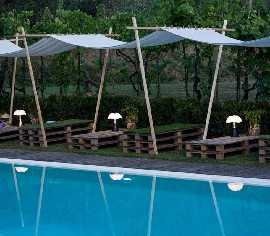 Minipipistrello bordlampe fra Martinelli Luce