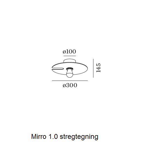 Mirro loftlampe Wever & Ducré stregtegning