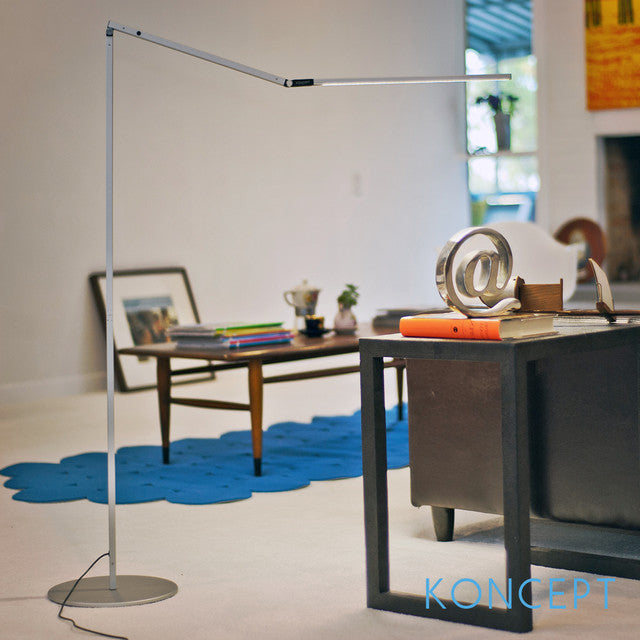 Z-Bar gulvlampe silver koncept