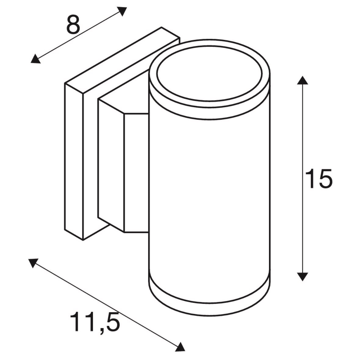 Myra up/down væglampe SLV