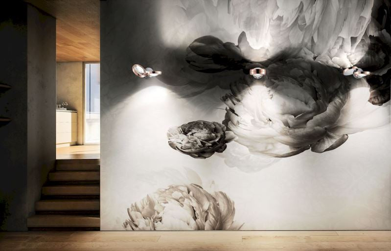 Miljøbillede af Nautilus AP væglampe i rød guld fra studio italia design