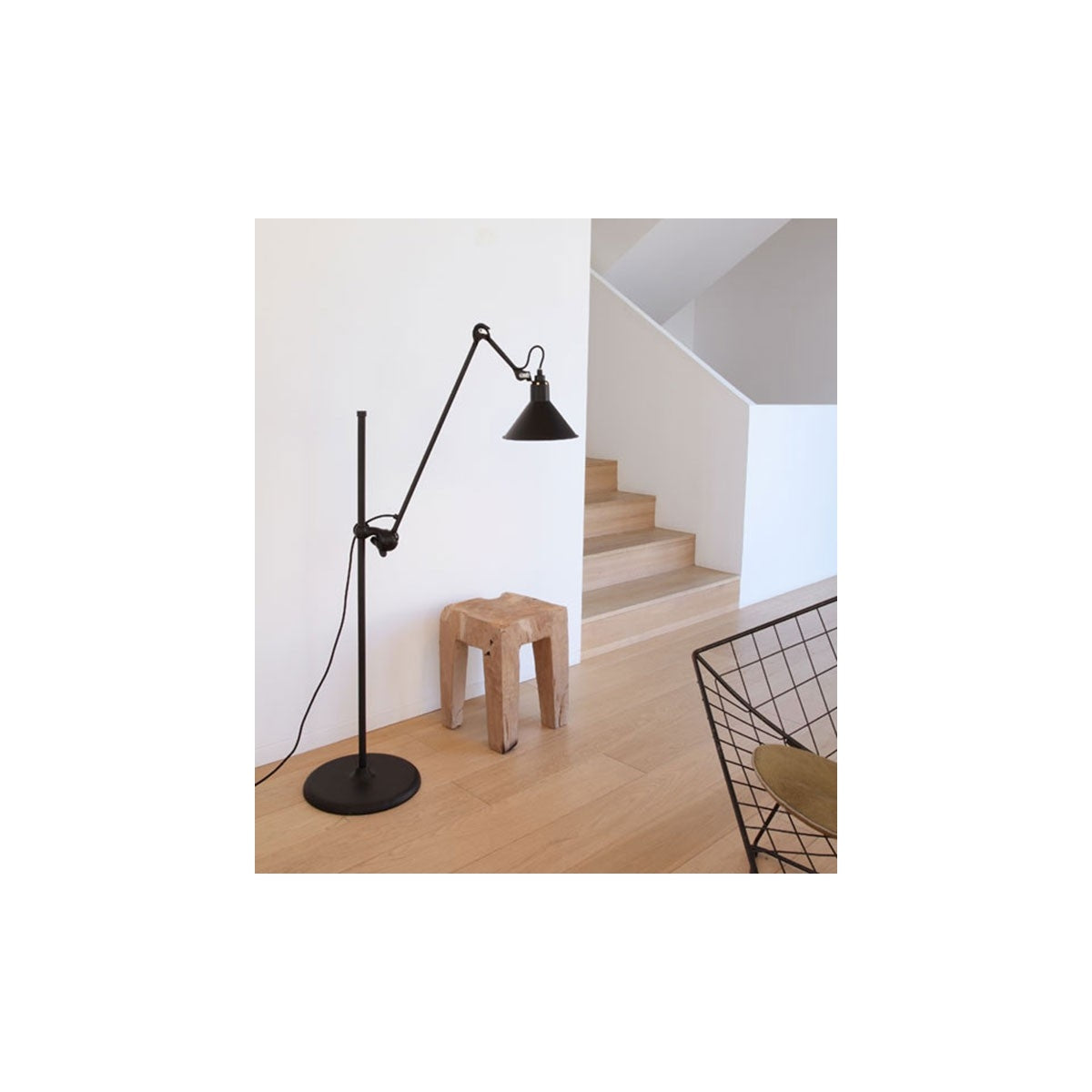Lampe Gras 215 gulvlampe sort