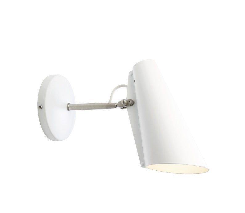 Birdy Wall Short væglampe i hvid med metal stel fra Northern Lighting