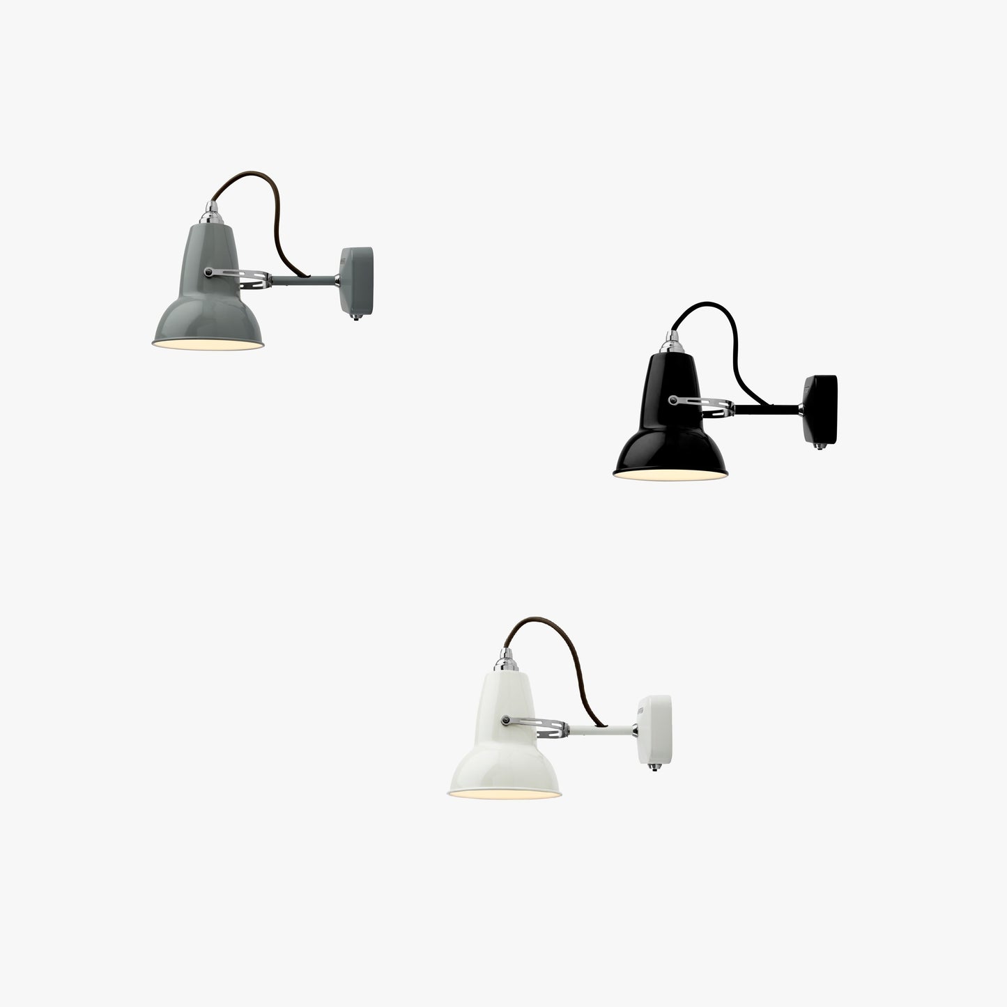 alle farver af 1227 mini væglam angelpoise