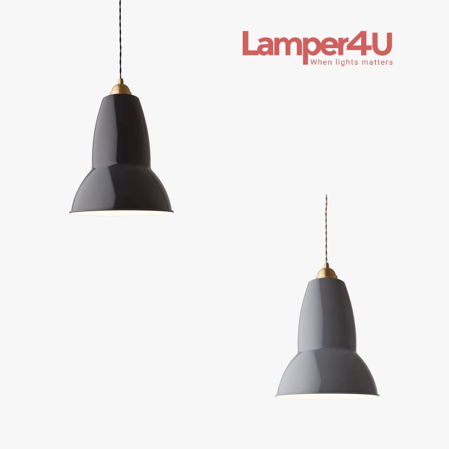 Original 1227 brass Maxi pendel Anglepoise