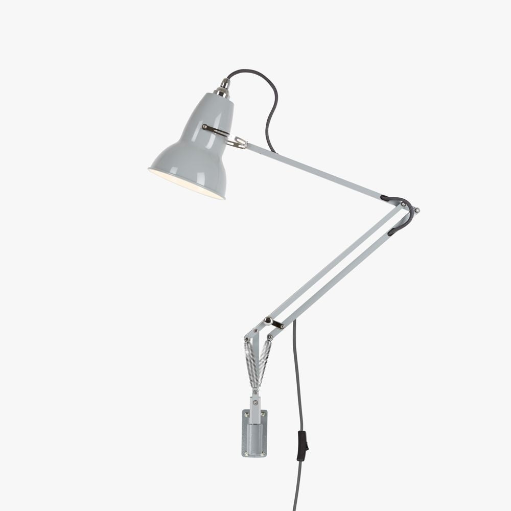 Original 1227 væglampe m. vægbeslag i grå  Anglepoise
