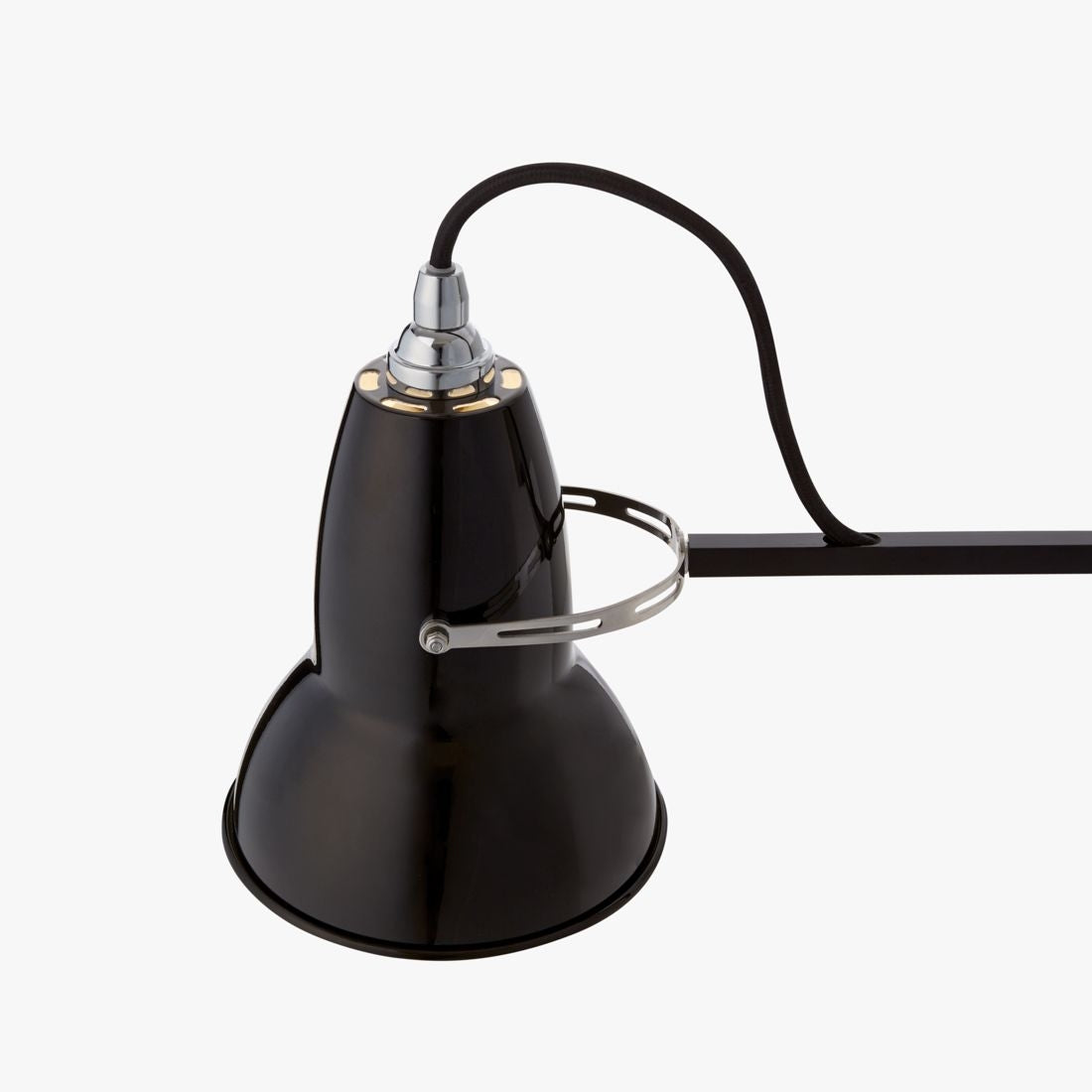 Nærbillede af hovedet på Original 1227 i sort fra Anglepoise