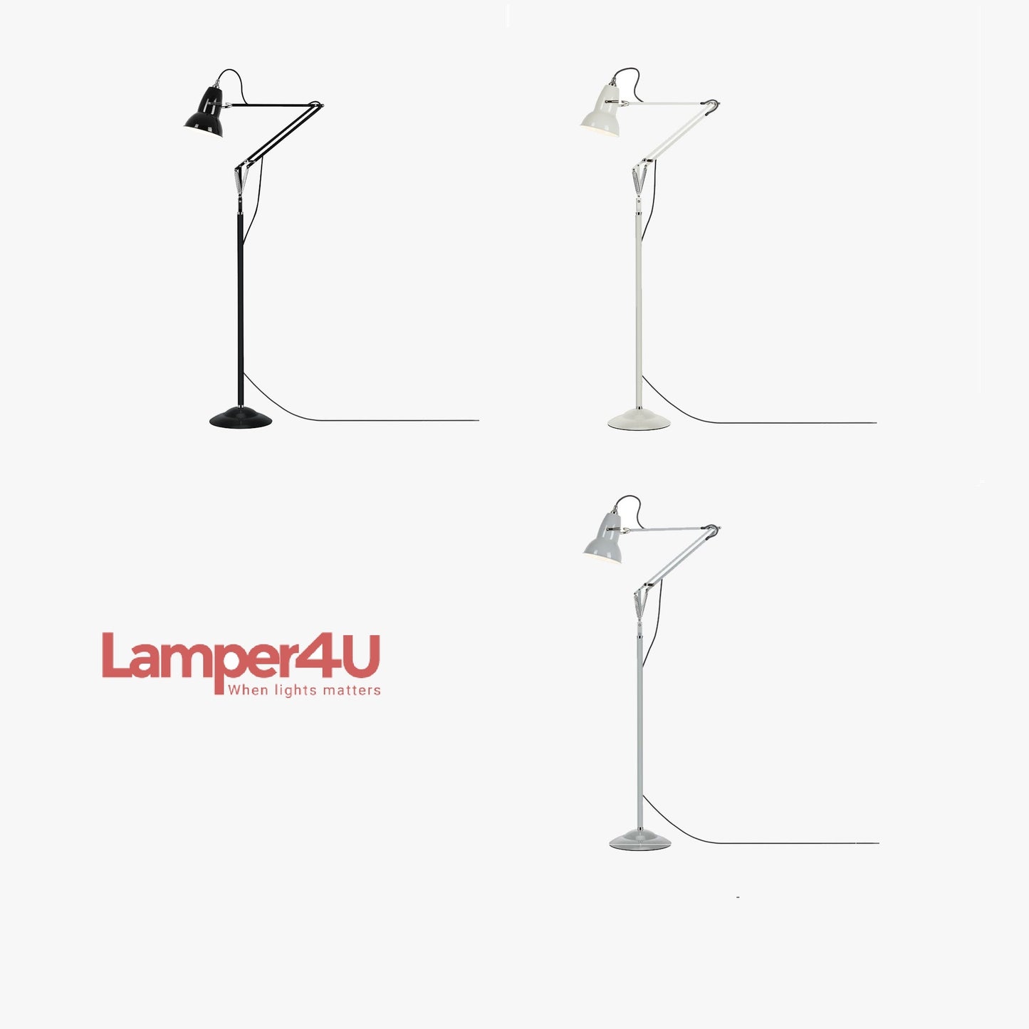 Original 1227 gulvlampe Anglepoise