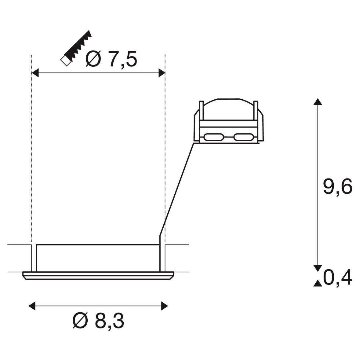 Pika downlight round SLV