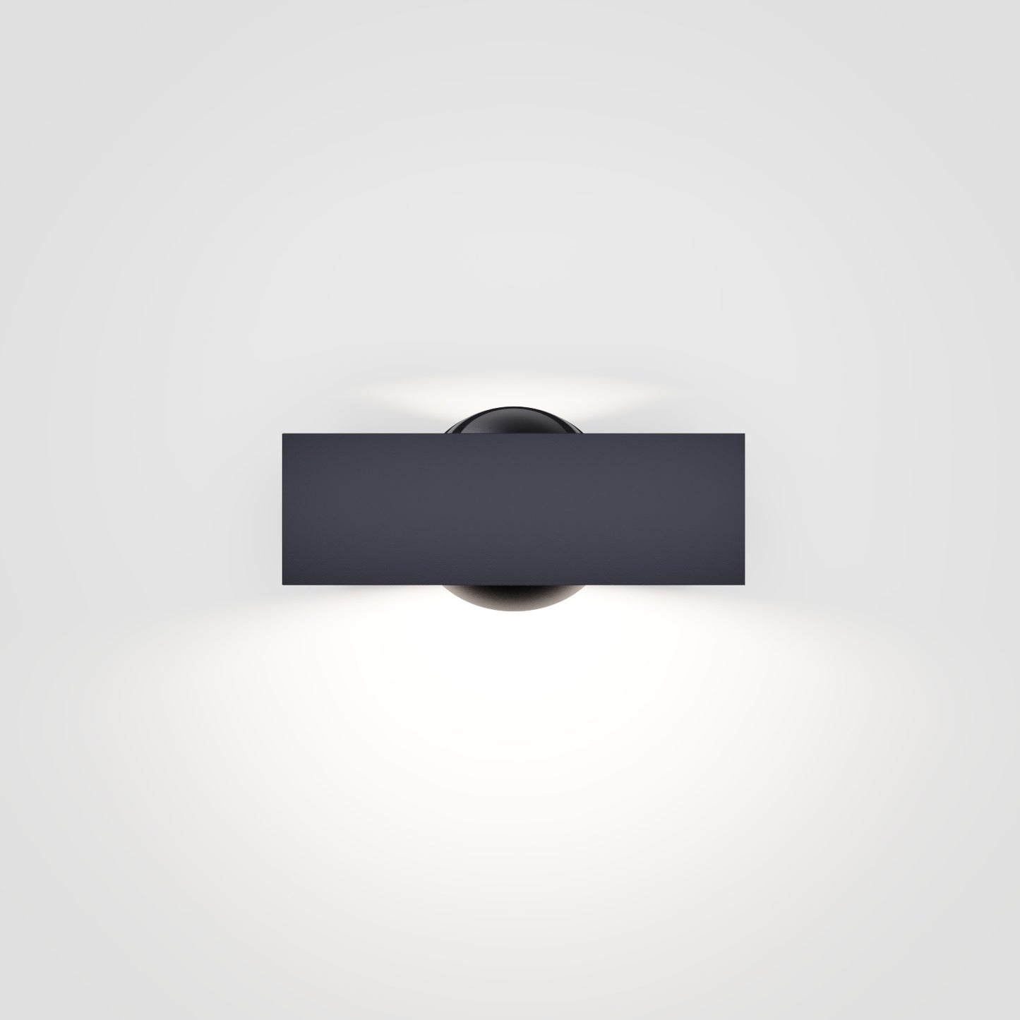 Pip sort udendørs væglampe IP44