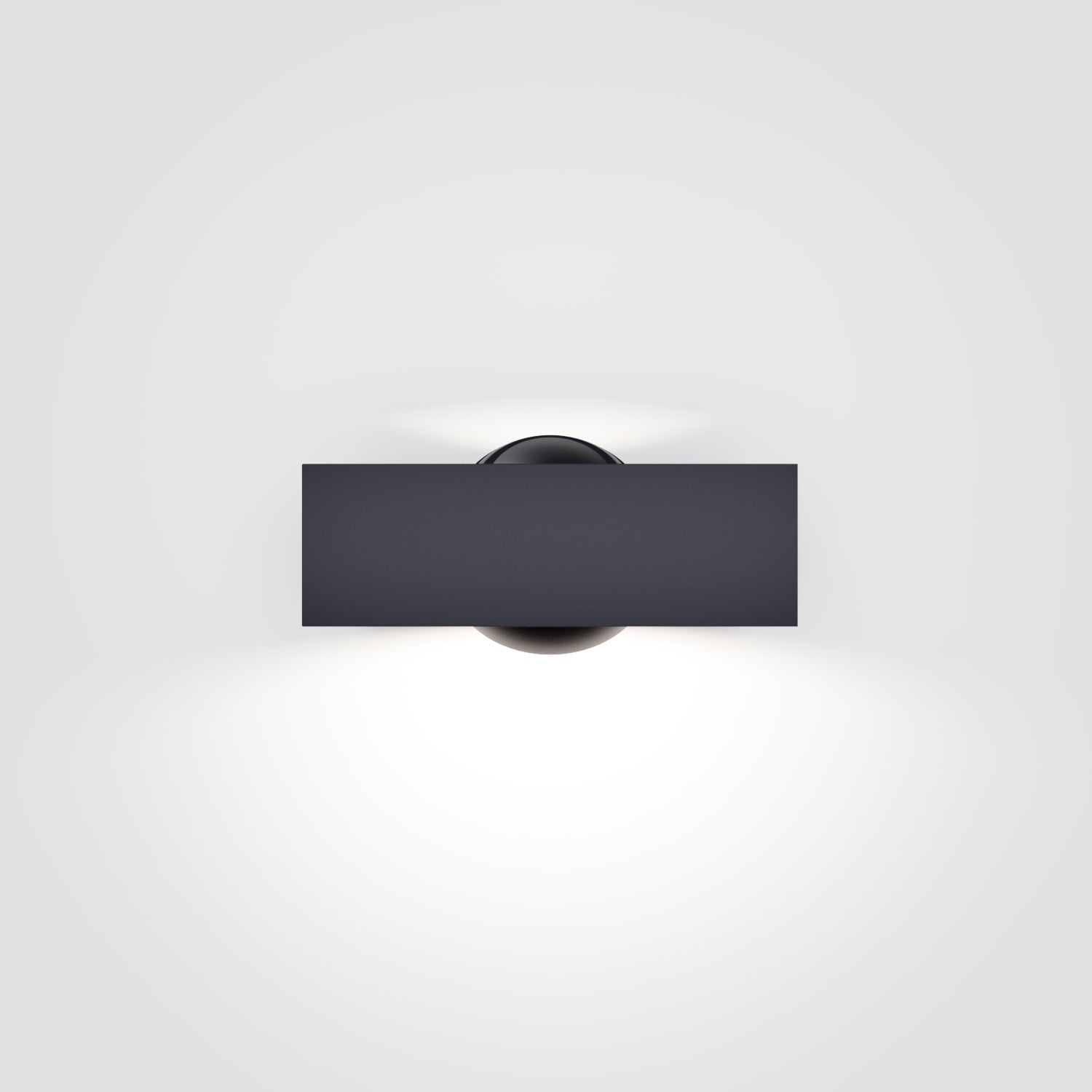 Pip sort udendørs væglampe IP44