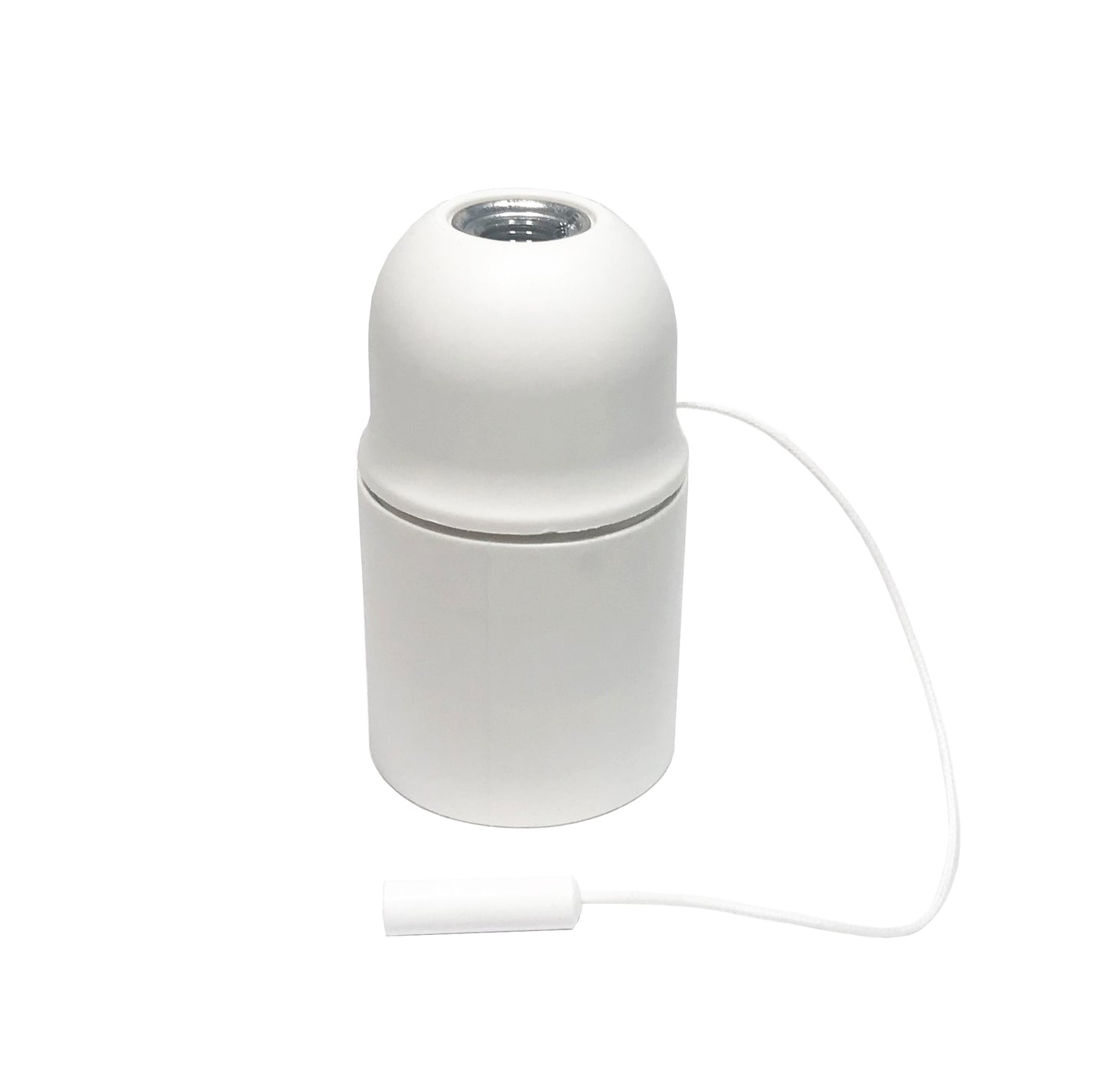 E27 fatning hvid med snoer afbryder plastik.