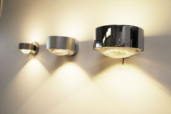 puk meg maxx wall med linse / frostet glas væglampe top-light 2