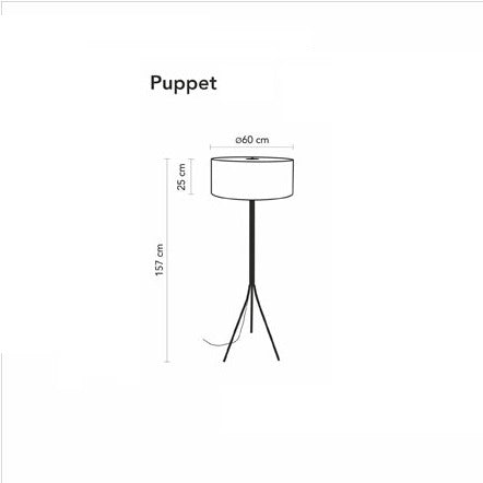 Måltegning af Puppet gulvlampe 