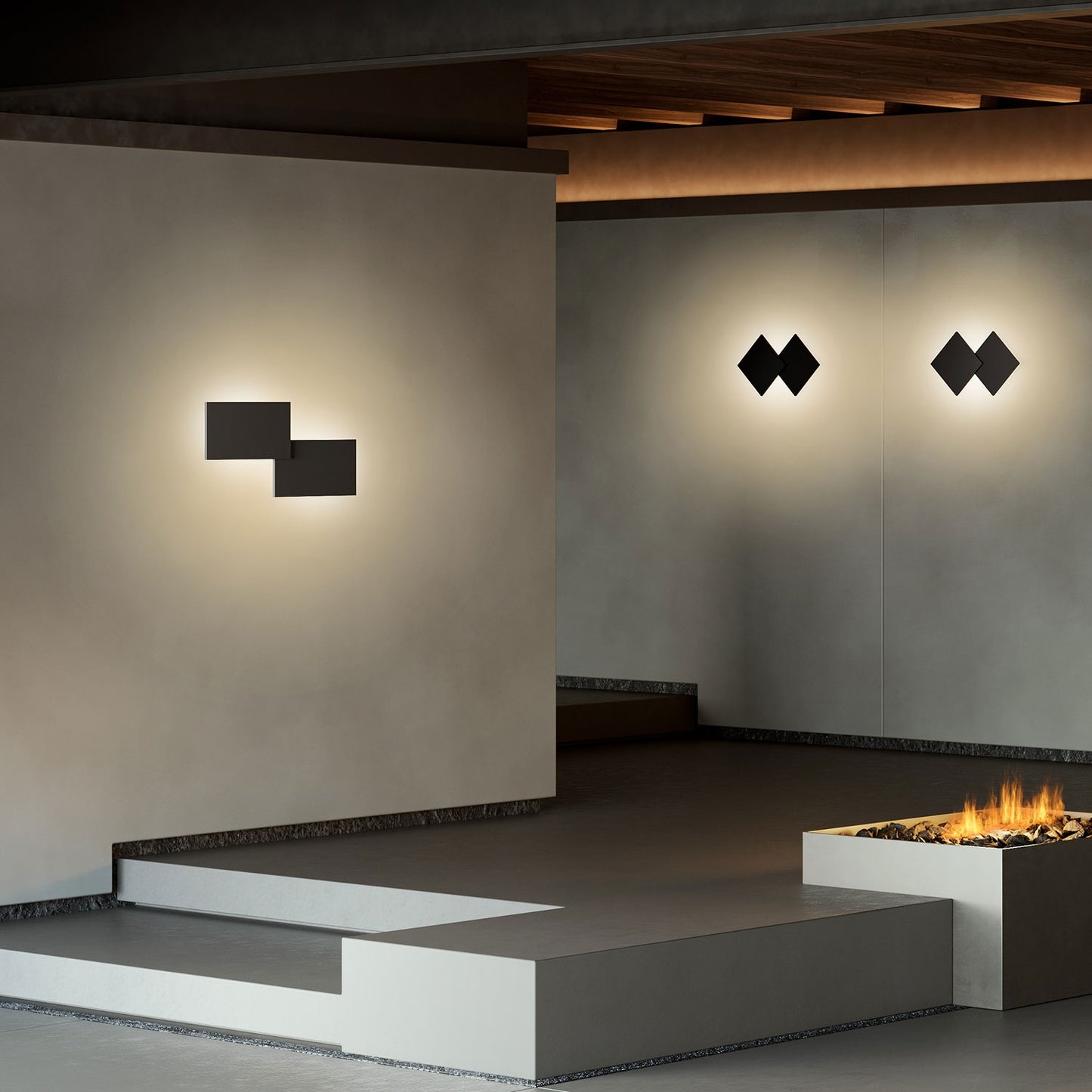 Puzzle Square væglampe fra Lodes