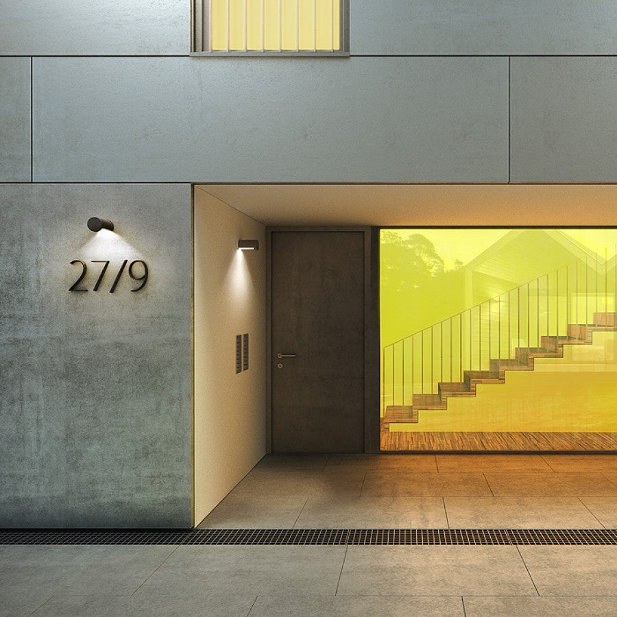 Sonet antracitgrå væglampe