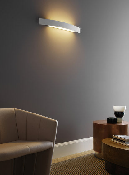 Riga Media (hvid) væglampe fra Fontana Arte (Outlet)