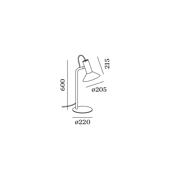 Roomor bordlampe Wever & Ducré