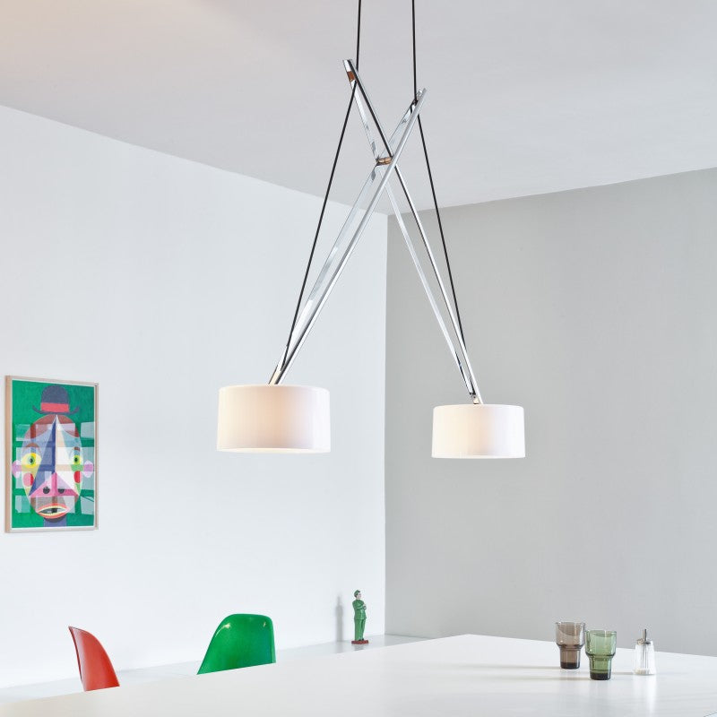 Miljøbillede af Twin pendel over køkkenbord fra serien lighting