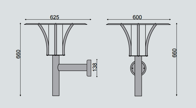 Samson maxi væglampe David Superlight