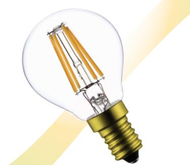 E14 krone 3,5W G45 2700K, 330LM, RA90, 360°