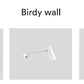 Birdy wall i de tre farver hvid, mat sort og grå væglampe fra Northern Lighting