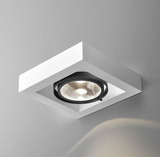 Cadra 111x1 12V væglampe, spot i hvid/sort