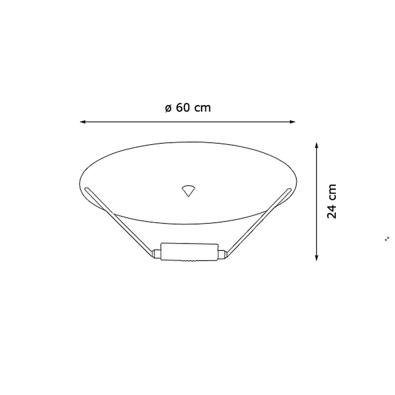 stregtegning af discoloftlampen fra Catellani & Smith