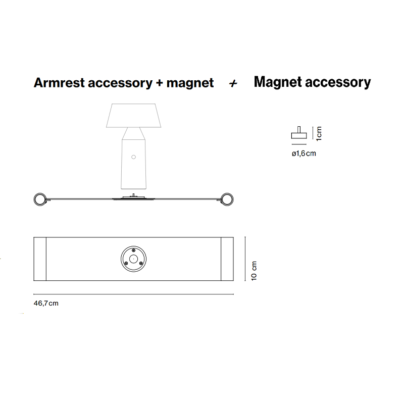 Måltegning af Armrest Accessory
