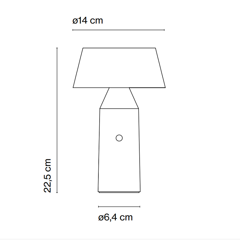 Bicoca i Anthracite bordlampe fra Marset