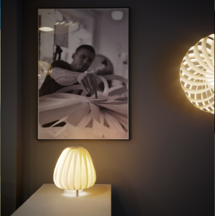 ST906 23 x 31 cm birk natural bordlampe