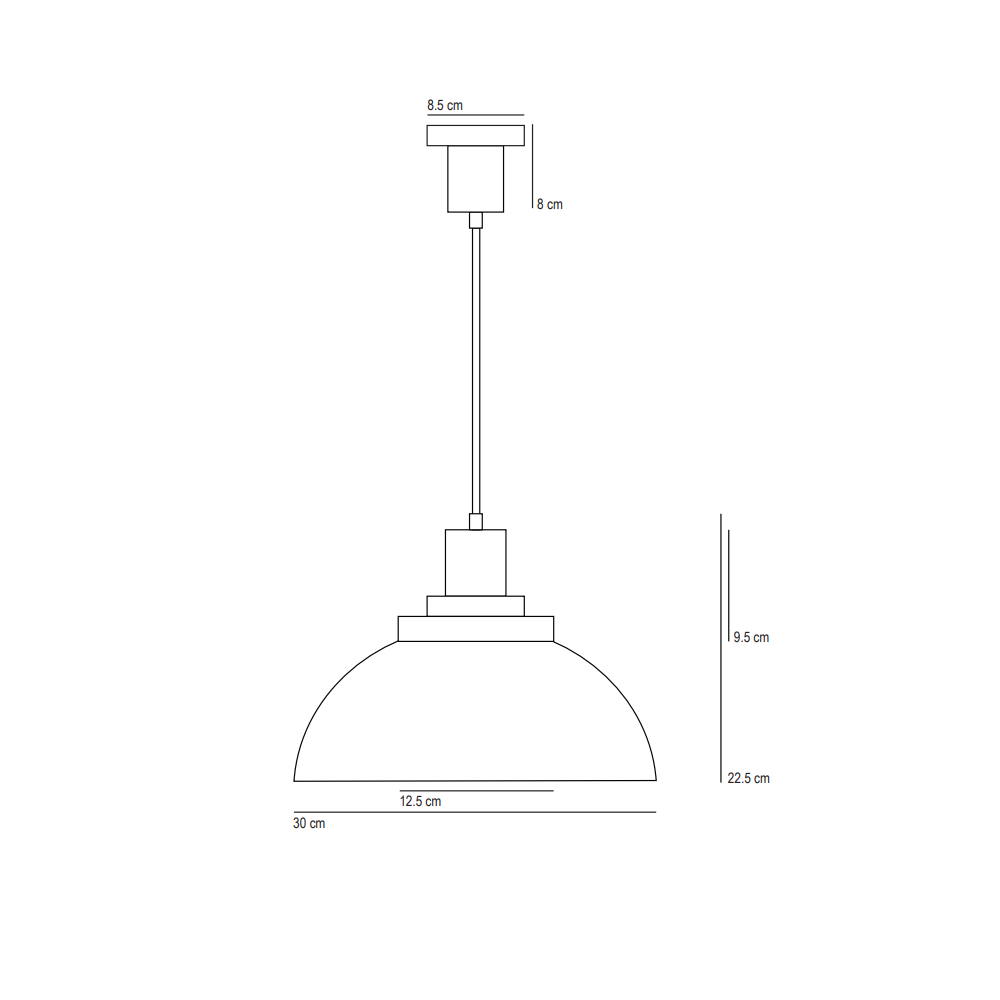 Cosmo pendel prismatisk glas Original BTC