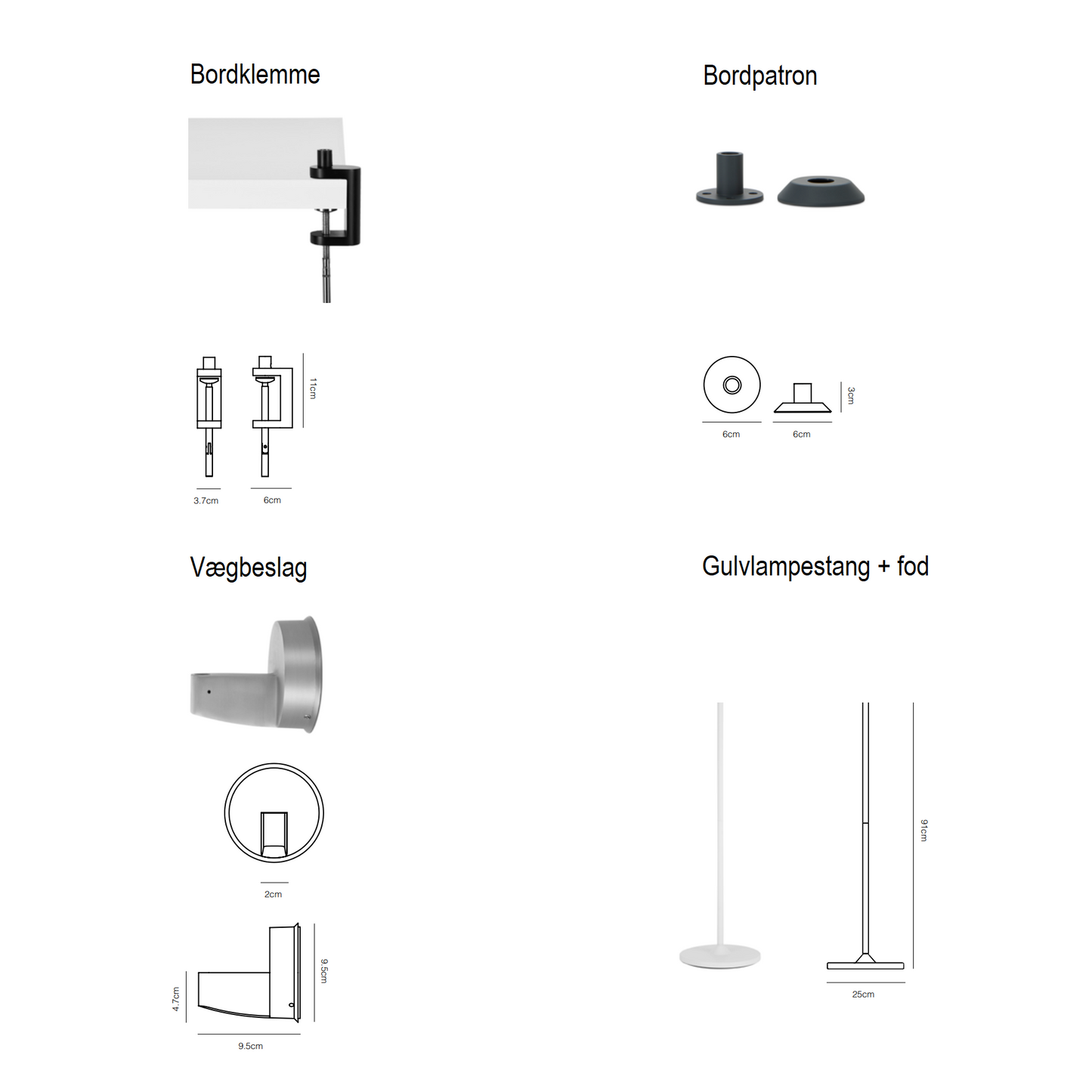 Type 75 mini bordlampe Anglepoise