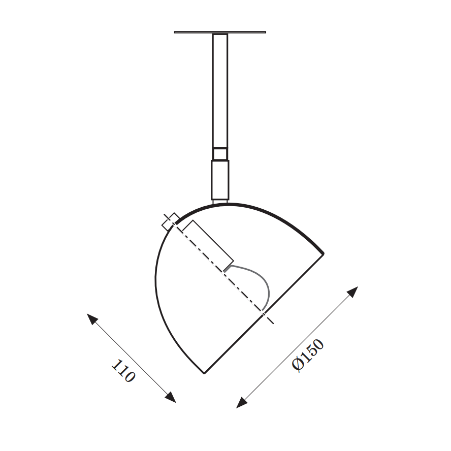Mini Bisse loftlampe Danish Lighting
