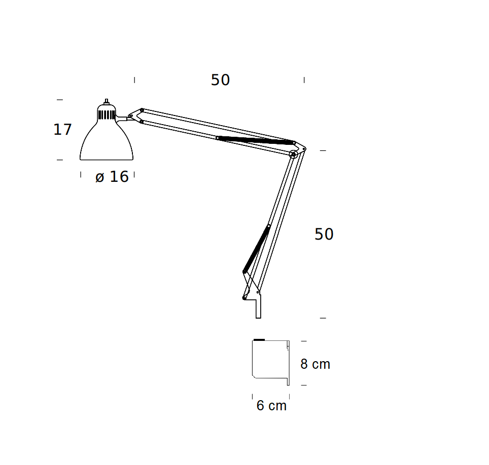 Naska 1 LED væglampe fontana arte